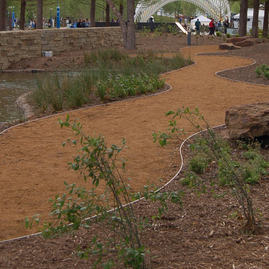 Permaloc Aluminum Edging Restraint - Aggregate Walkway